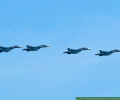 Пролет самолетов над Зеленоградом на парад Победы на Красной площади