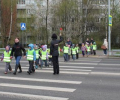Зеленоградские дошколята совершили прогулку в «Шагающем автобусе»