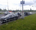 На пересечении Георгиевского проспекта и улицы Летчицы Тарасовой столкнулись три автомобиля