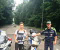 Госавтоинспекторы провели с юными велосипедистами инструктажи по безопасности дорожного движения